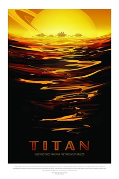 НАСА Космические путешествия, Титан (NASA Space Travel Posters, Titan) - фото 10066