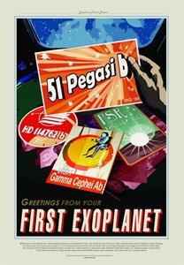 НАСА Космические путешествия, 51 Пегаси Б (NASA Space Travel Posters, 51 pegasi b)
