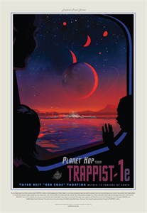 НАСА Космические путешествия, Траппист (NASA Space Travel Posters, Trappist)